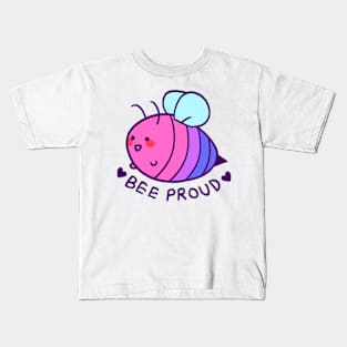 BEE proud: bi flag Kids T-Shirt